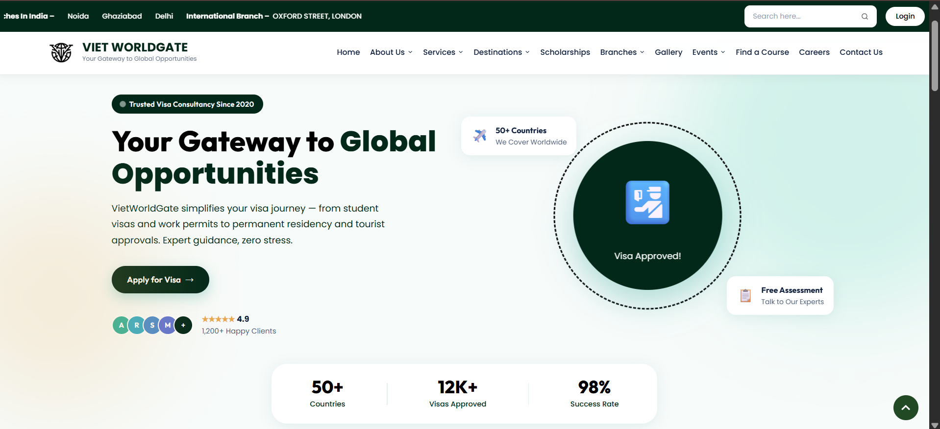 Step-by-step admission and visa process